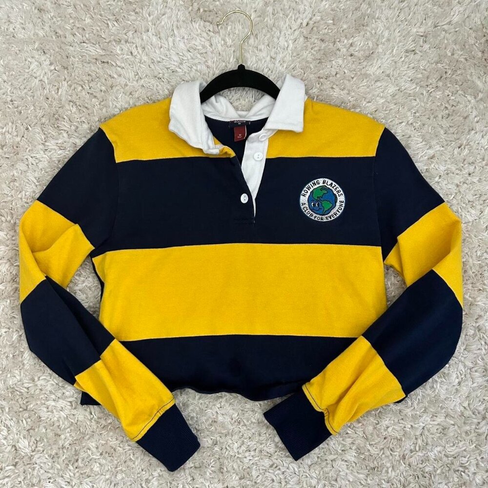 SOLD Rowing Blazers Striped Crop Top